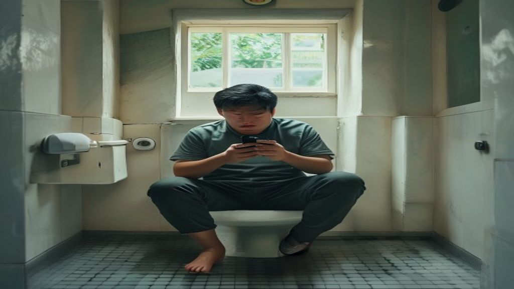 Bahaya menggunakan ponsel di toilet