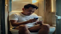 Waspada! Risiko Kesehatan Mengancam Saat Anda Menggunakan Ponsel di Toilet – Apa yang…
