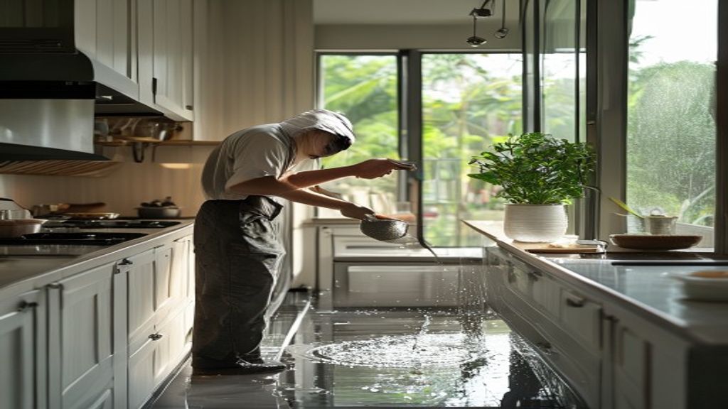 Genangan air pada rak piring dapur dapat menyebabkan jamur, korosi, dan kontaminasi makanan.