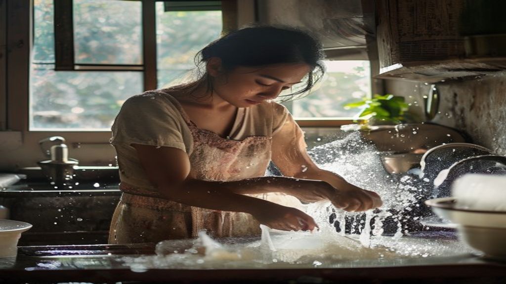 Residu sabun cuci piring yang tidak bilas bersih dapat membahayakan kesehatan