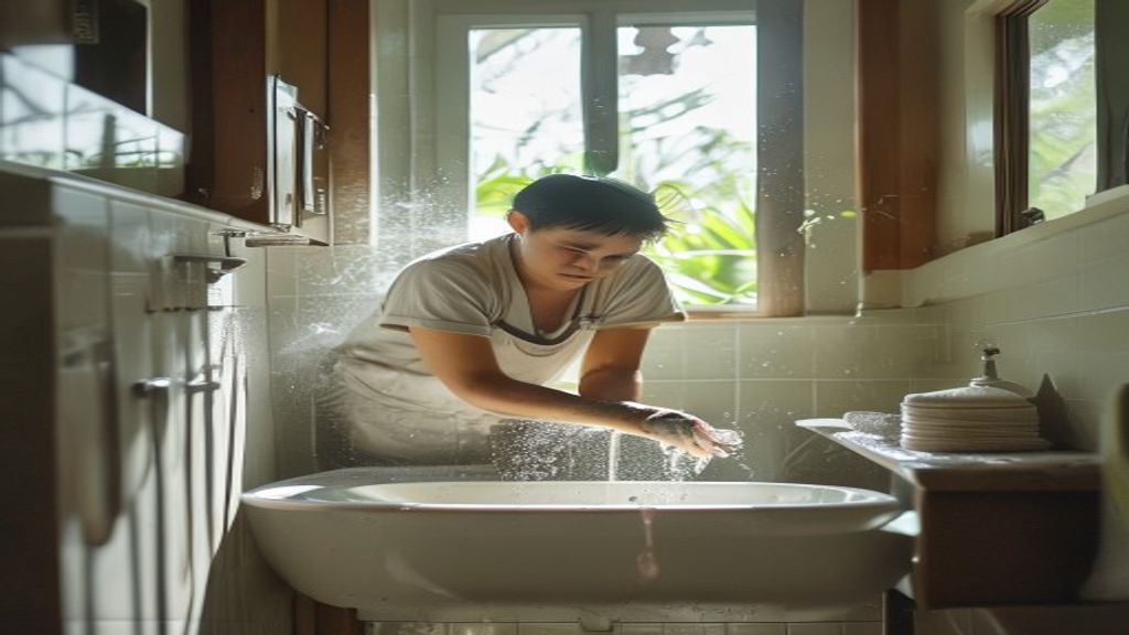 Membersihkan kerak kamar mandi dengan bahan alami