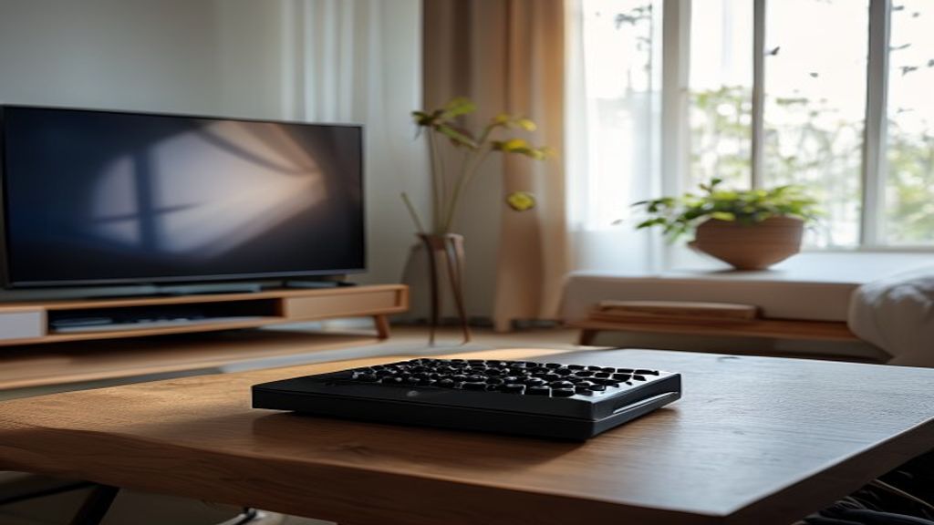 Remote TV bersih setelah dibersihkan dari sarang serangga dengan kain mikrofiber dan cairan pembersih aman