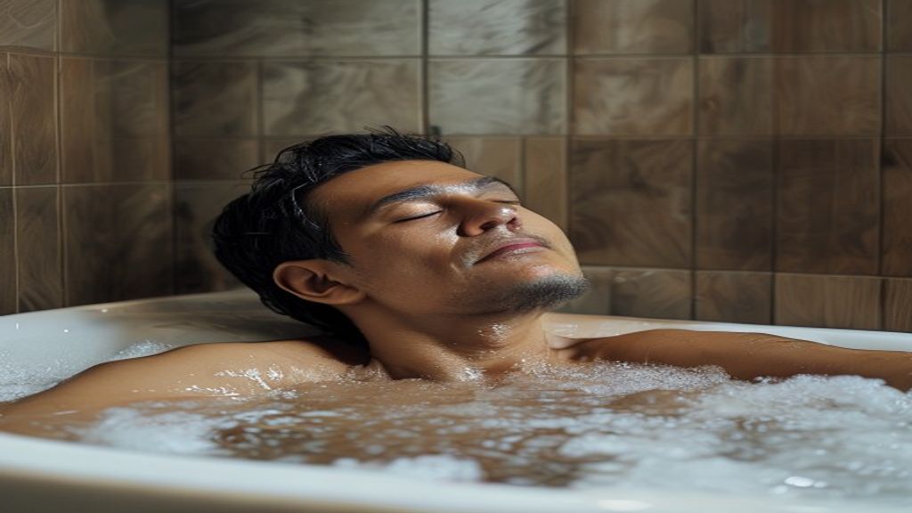Mandi air garam membantu relaksasi tubuh dan pikiran setelah bekerja, mengurangi stres dan meningkatkan kesejahteraan.
