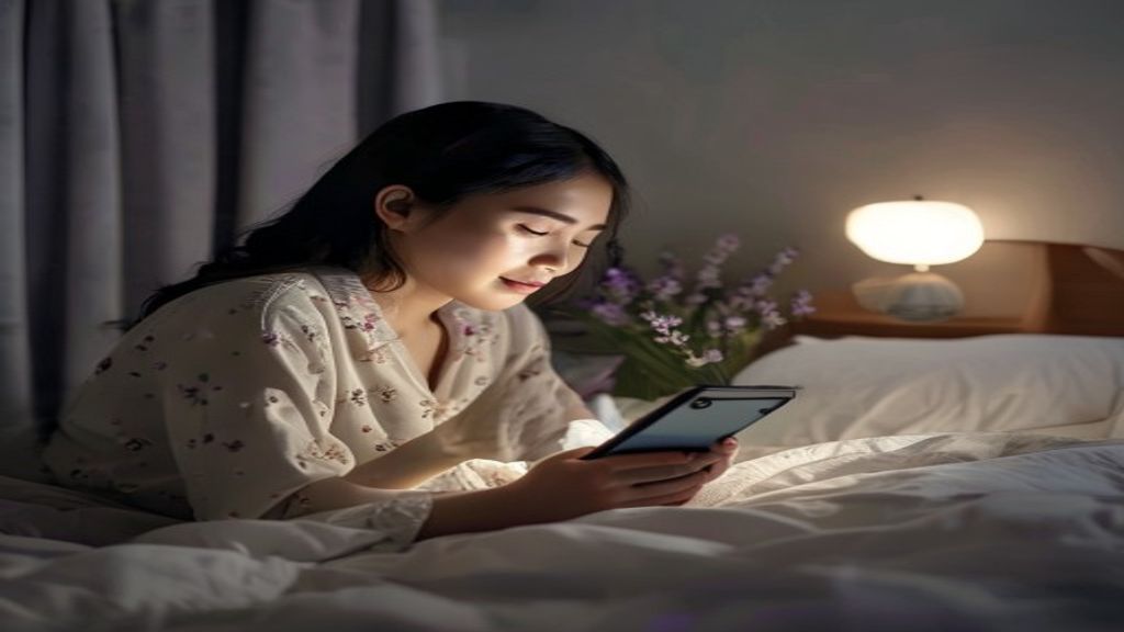 Mengurangi waktu layar sebelum tidur meningkatkan kualitas tidur